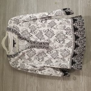 White House Black Market Paisley Boho Blouse Top